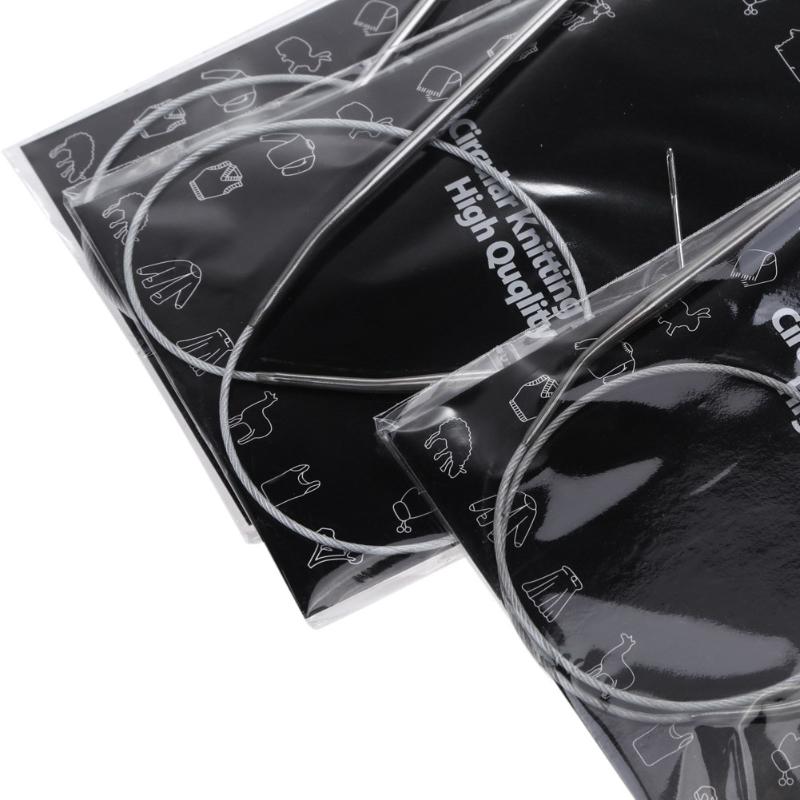 11 st/set 43 cm Rostfria Cirkulära Sticknålar Cirkulära Stickor Verktyg Vävnålar Handarbete Syverktyg