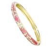 Enamel Flower Bangle Colorful Women's Hand Bracelet Handicraft Vintage Cloisonne Bangle  Ladies