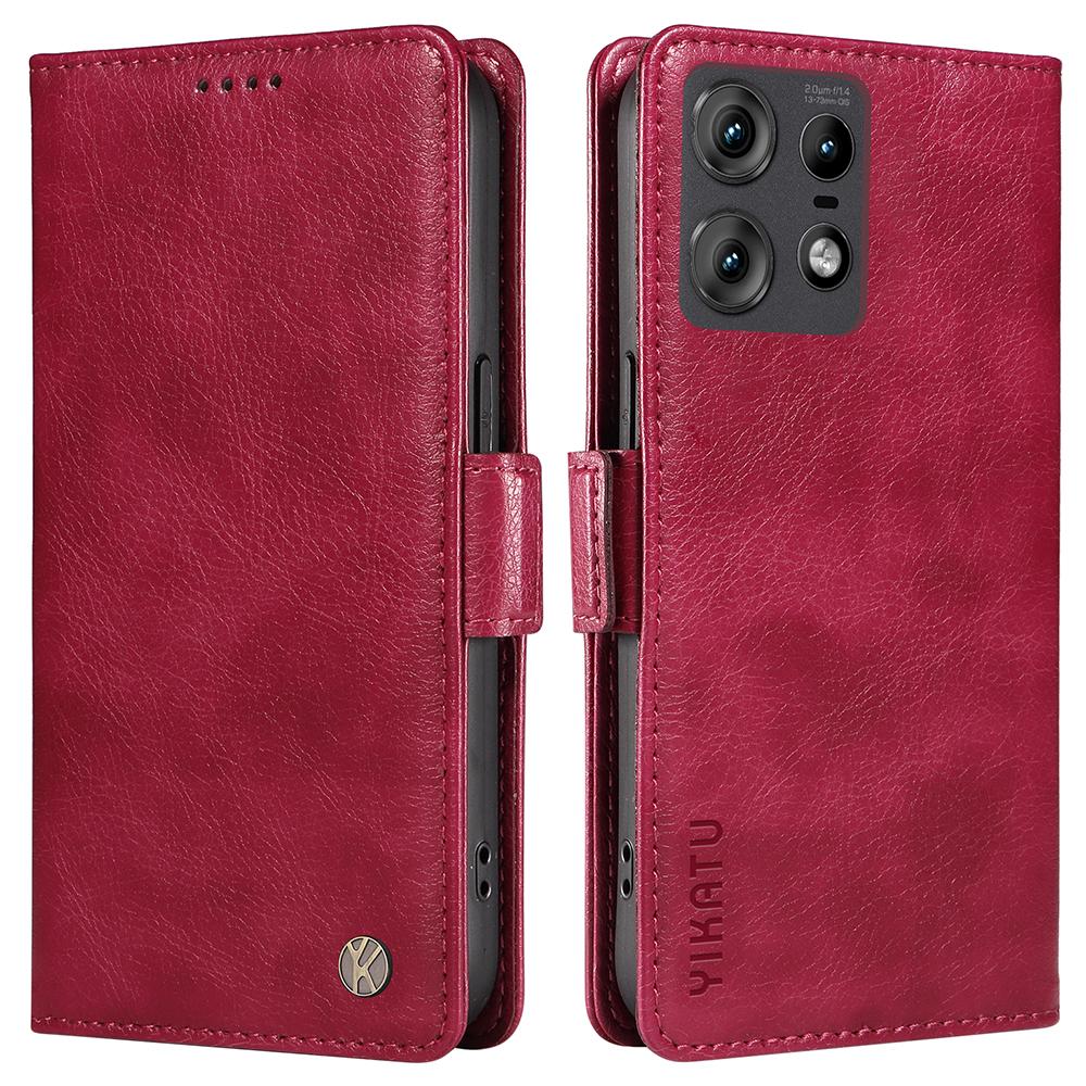 YIKATU YK-007 For Motorola Edge 50 Pro 5G Case Litchi Texture Phone Leather Cover