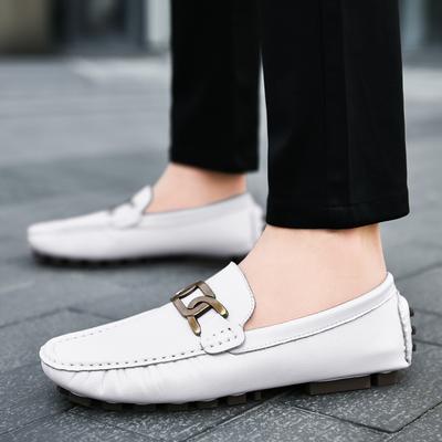 Italian Genuine Leather Men Casual Shoes Luxury Brand Soft Bottom Walking Loafers Breathable Slip On Driving Shoe Plus Size38-45