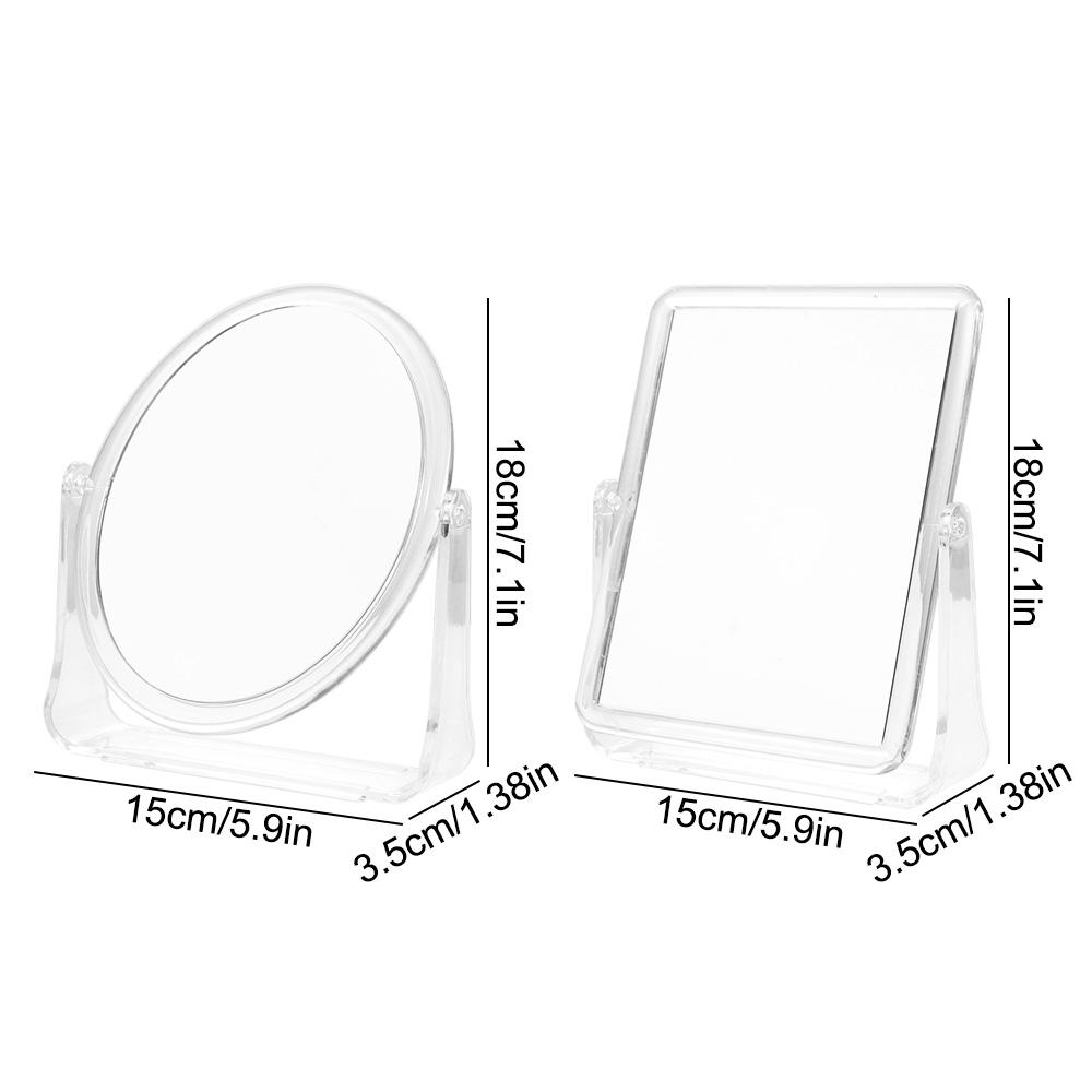 360° Rotating Desktop Cosmetic Mirror Double-sided Table Makeup Mirror  Beauty Mirror