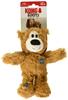 Kong Wild Knot Teddy Dog 7 Solutions with Kong Separation Barking Crate Weight Educational Training Toy, Medium, Brown, (Chewing, Teething, Anxiety,