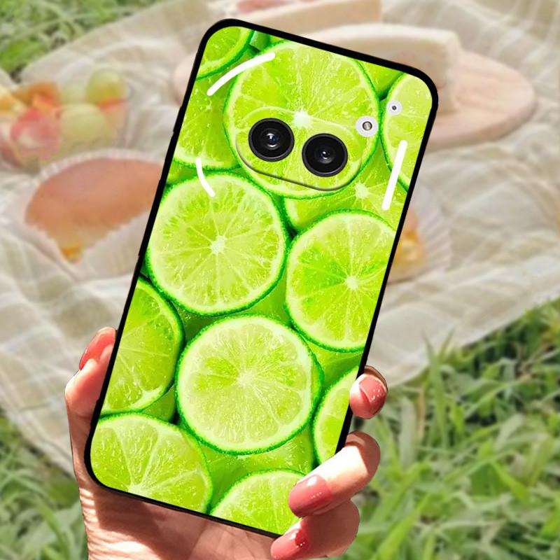 For Nothing Phone 2A Case Cover Silicone Soft Fashion Black Bumper Funda Coque for Nothing Phone 2A Full Protective A142 Capa