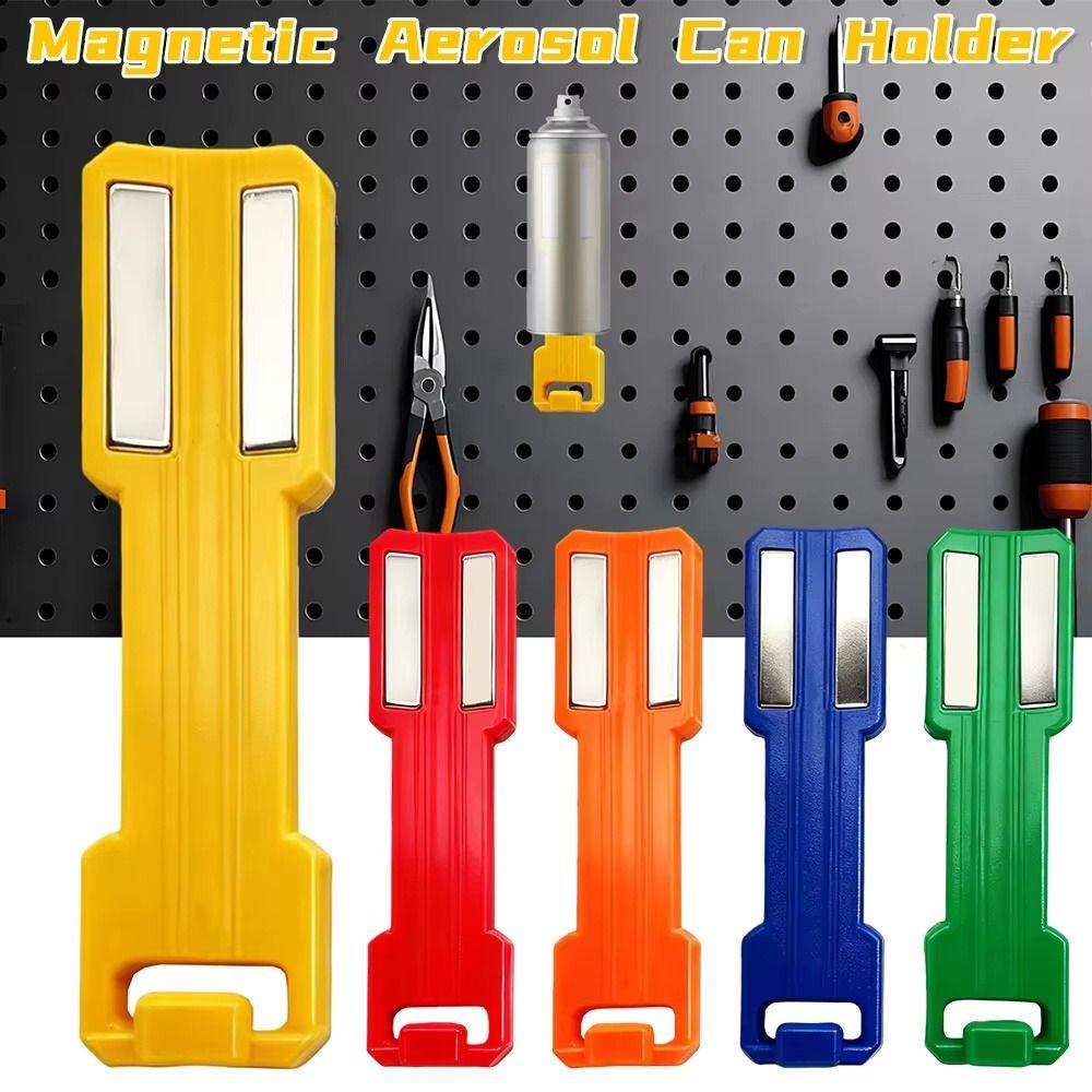 Blue Magnetic Can Organizer 6 Colors Magnetic Spray Can Holder Holder Magnetic Organizer Tool Box
