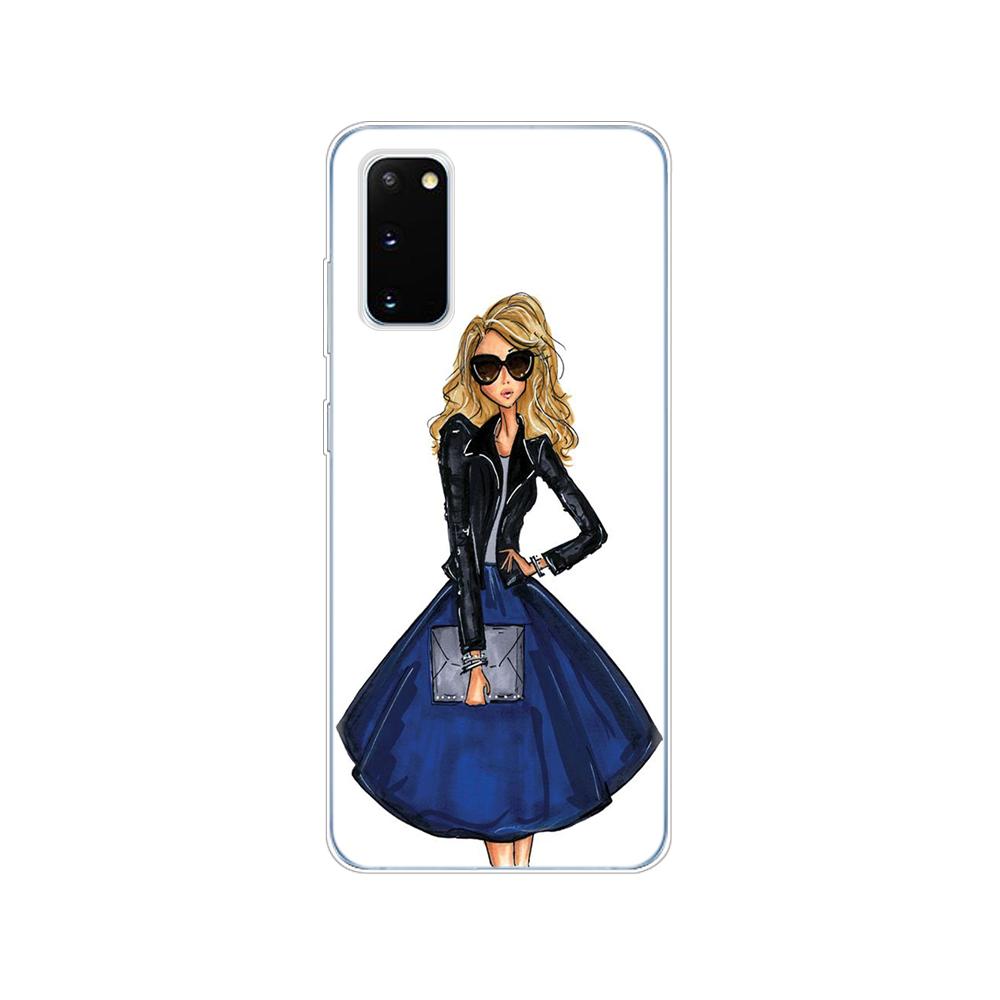 Case For Samsung Galaxy S20 PLUS Ultra S10 Lite Phone Cover For Samsung Note 10 Plus Lite  Beautiful Love Dress Shopping Girl