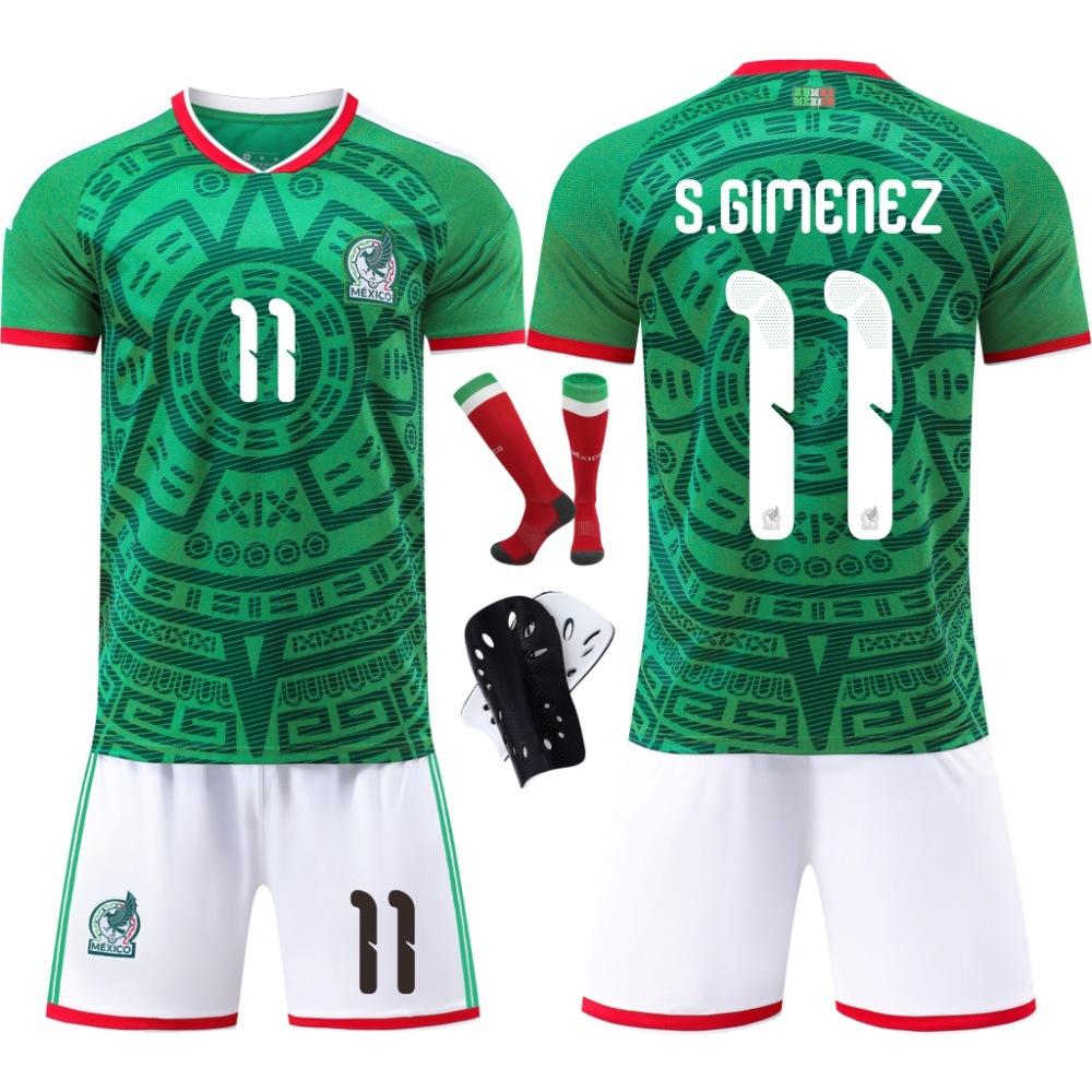 2627 Weltmeisterschaft Mexiko Heimtrikot Nr.. 4 9 Raul Nein. 11 Kinderanzug neues grenzüberschreitendes Fußballtrikot