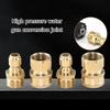 Quick Connecting Brasses Couplers Leakproof Design Brasses Plumbing Fittings For Pressure Washer Hoses Car Wash Systems