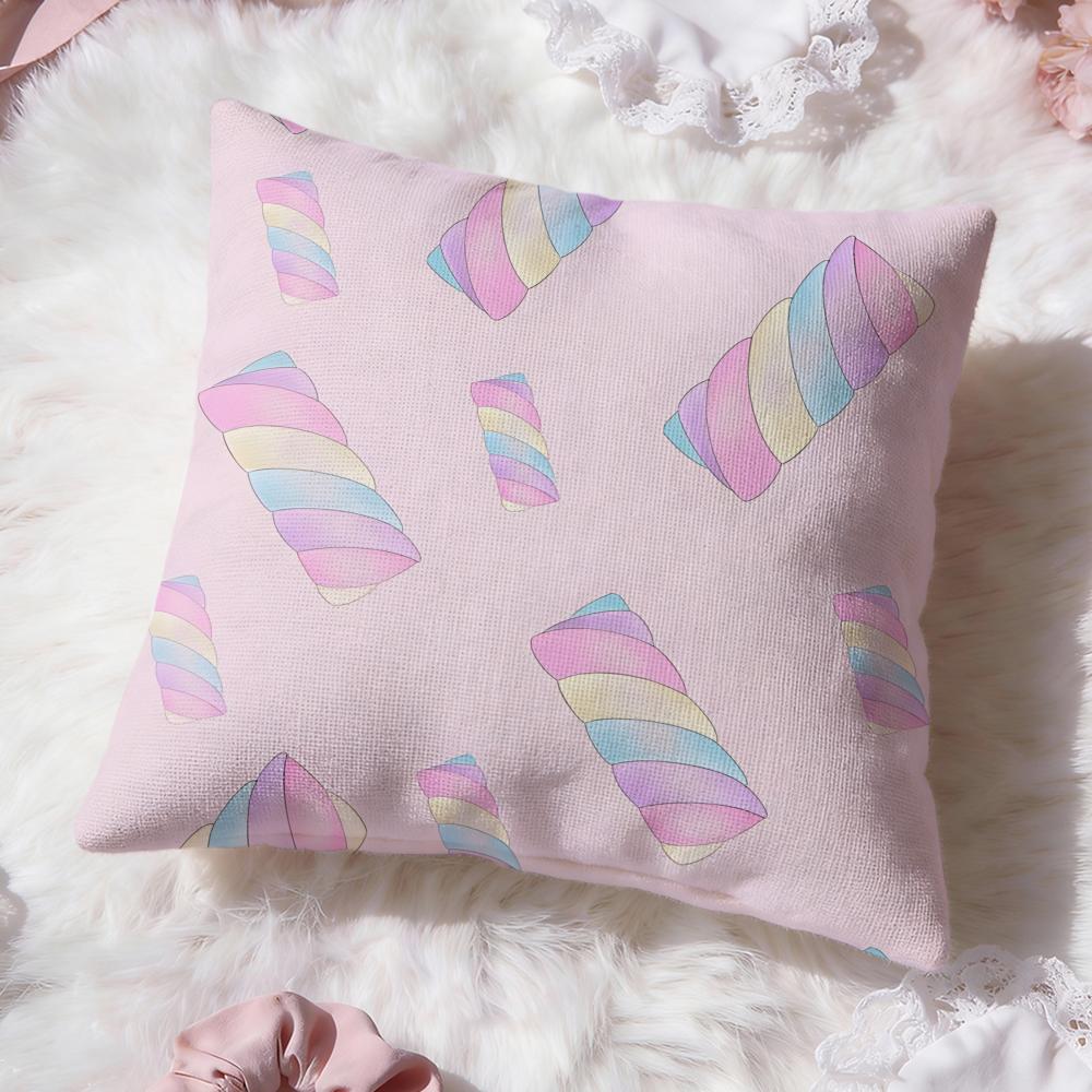 Cartoon style Pattern Cushion Cover Premium Comfort Reversible Pillow Cove Two in One Design for Any Room Car Interior