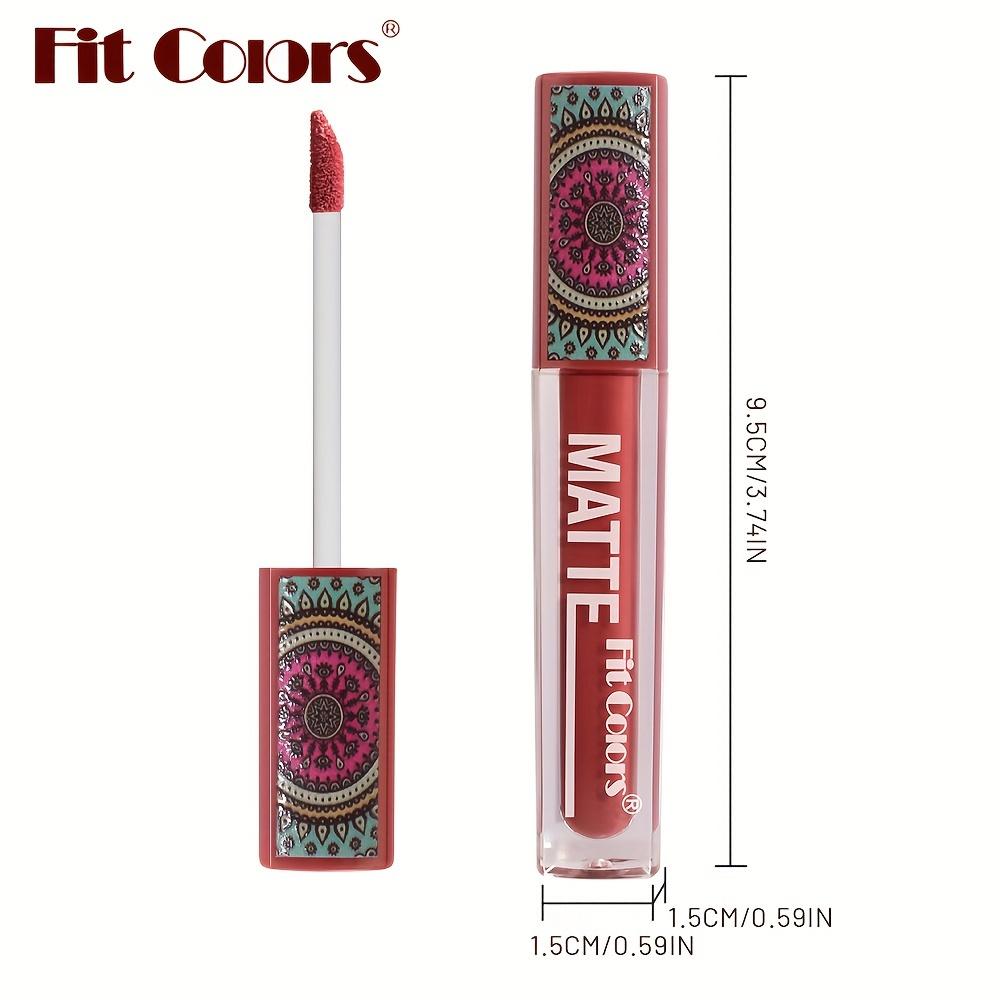 6 Farben Wasserdichter flüssiger Lippenstift, matt, samtig, Ton-Textur, Lipgloss, Bohemian-Stil, Erdbraun, langanhaltendes Antihaft-Cup-Makeup