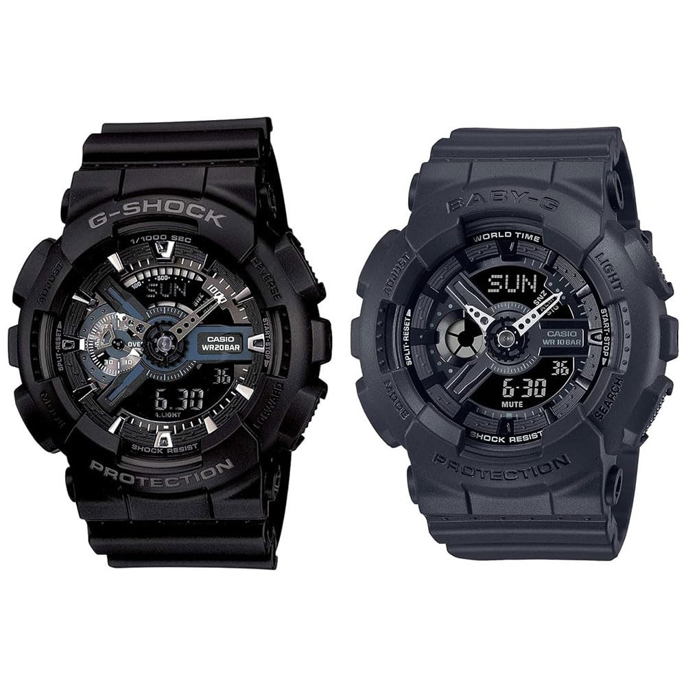 

CASIO Pair Watch Digital Analog Black 20 ATM Water ATM Water Resistant Overseas Model Wristwatch [Casio] G-Shock Baby-G & Analog-Digi Resistant/10