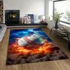 Multiple sizes Baseball Themed Sports  Pattern Carpet for Living Room Bedroom Sofa Home Decor Non-slip Floor Mat Luxury Gift