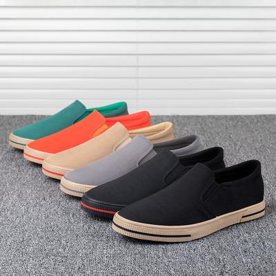 New Spring Canvas Shoes for Men Lazy Men Korean Style Casual Old Beijing Shoes for Men