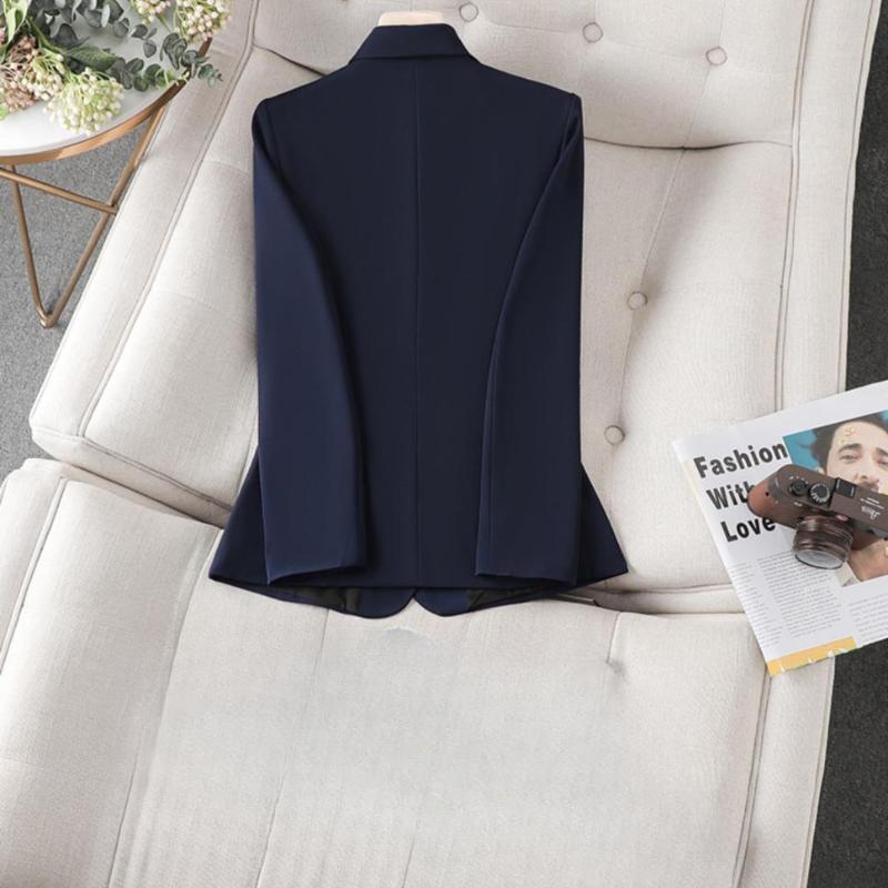 Damen Blazer Damen Langarm Damen Business Arbeitskleidung Slim Formaljacke für Herbst