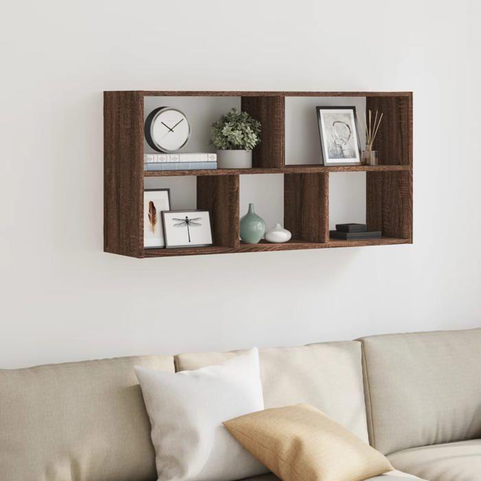 VidaXL Wall Shelf Brown Oak 100x25x50 Cm Engineered Wood 853278