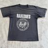 Camiseta Ramones Negra de los 80 Talla S-5XL Ligeramente Desgastada Reimpresa Camiseta Unisex