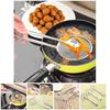Stainless Steel Frying Oil Filter Clip, Multifunctional Oil Drain Spoon, Cooking Vegetable Snacks Frying Tool