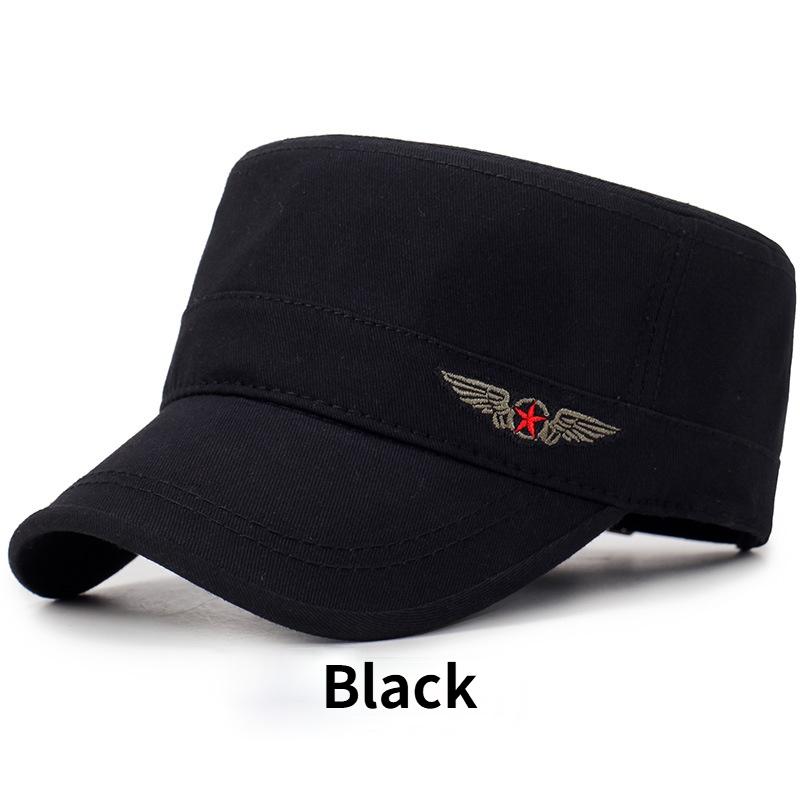 Мужская Женская Военная Шляпа Модная Камуфляжная Однотонная Армейская Военная Кепка Регулируемая Солнцезащитная Шляпа Для Активного Отдыха Спорт Повседневная Военная Шляпа чёрный