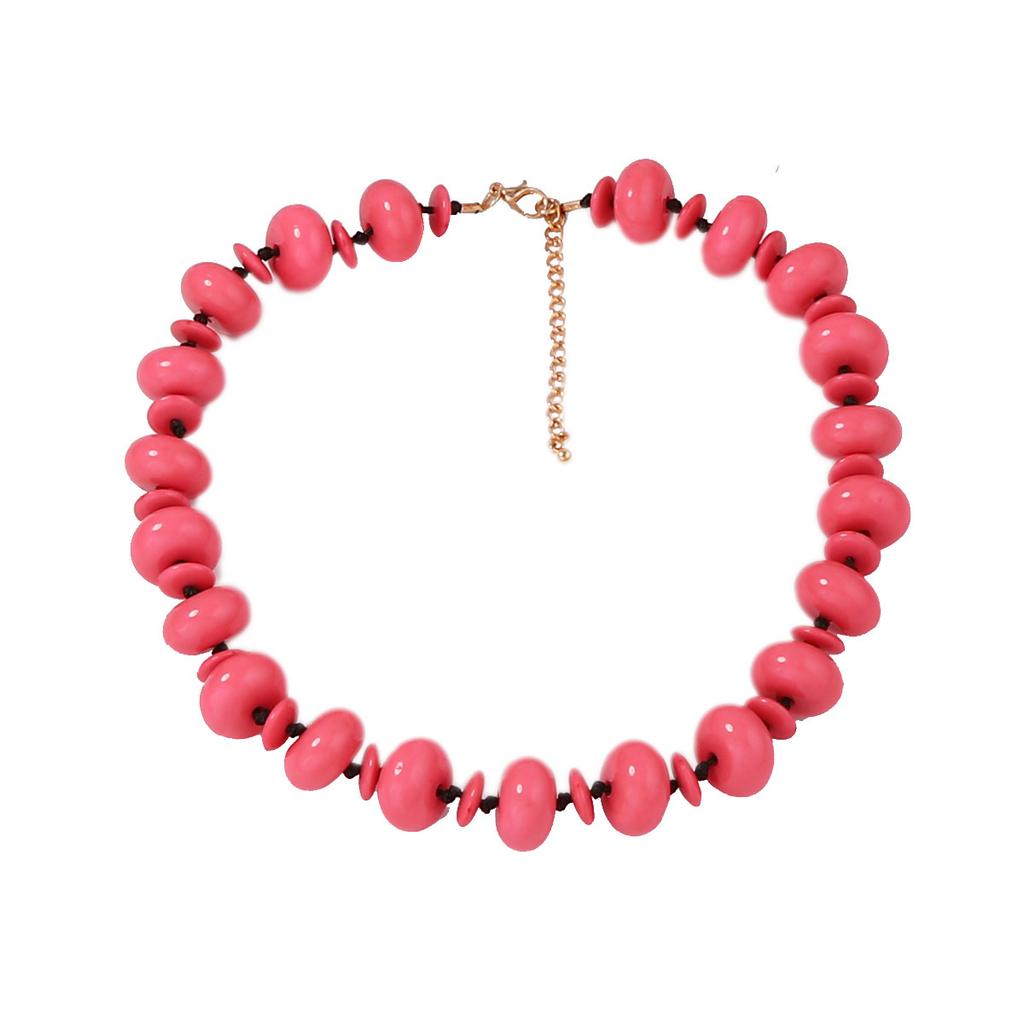 Simple, fresh, fashionable, casual and versatile, handmade knotted beaded necklace, daily wear women's necklace accessories