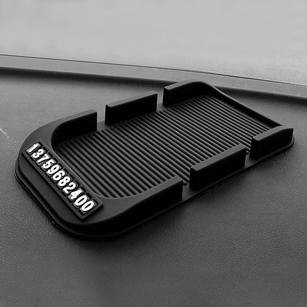 Multi-Functional Car Anti-Slip Mat Auto Phone Holder Non Slip Sticky Dash Phone Mount Silicone Dashboard Car Interior Gadget