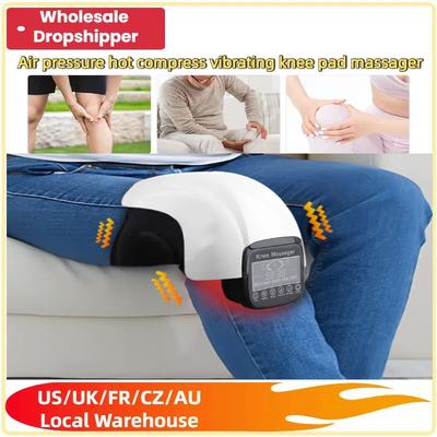 Masajor Electric cu Infraroșu pentru Genunchi cu Presiune de Aer și Vibrații Instrument de Fizioterapie pentru Ameliorarea Durerii de Genunchi și Rehabi