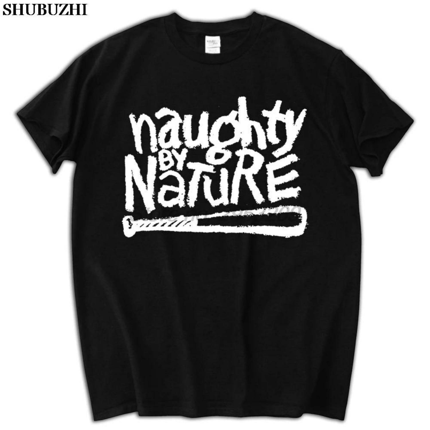 2024  Футболка из хлопка с принтом по всей поверхности NAUGHTY BY NATURE Хип-хоп Down Wit OPP Футболка Мужская хлопковая футболка Летние топы Sbz5283 S чёрный
