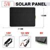 5W Solar Panel 12V Trickle Charger Battery Charger Kit for Maintainer Boat RV