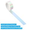 3/12Rolls 15mmx5m Metalized Tape Self Adhesive Holographic Foil Mirror Metallic Masking Sticker Tapes for DIY Art Craft Wrapping