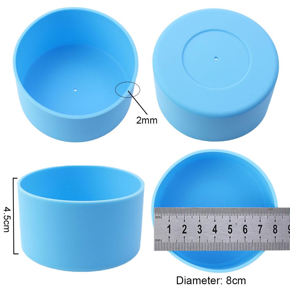 17 Farben 8,0 cm Silikon Tassenboden Schutzhülle Tassenhalter 80 mm Tassenboden Schutzhülle Anti-Rutsch Tassenboden Abdeckung
