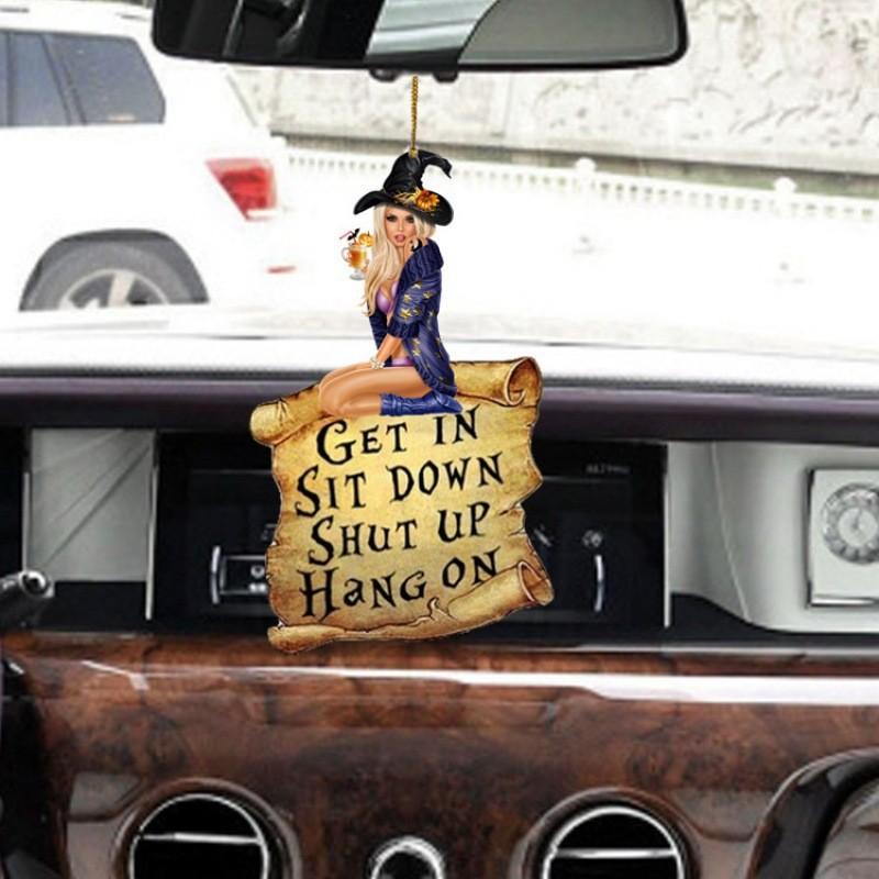 Bunter Acryl Hexenanhänger Auto Hängedekoration für Schlüssel oder Rucksackzubehör