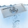 Stainless Steel Floor Drain Silver Tile Insert Drain Modern Floor Waste Grate  Kitchen