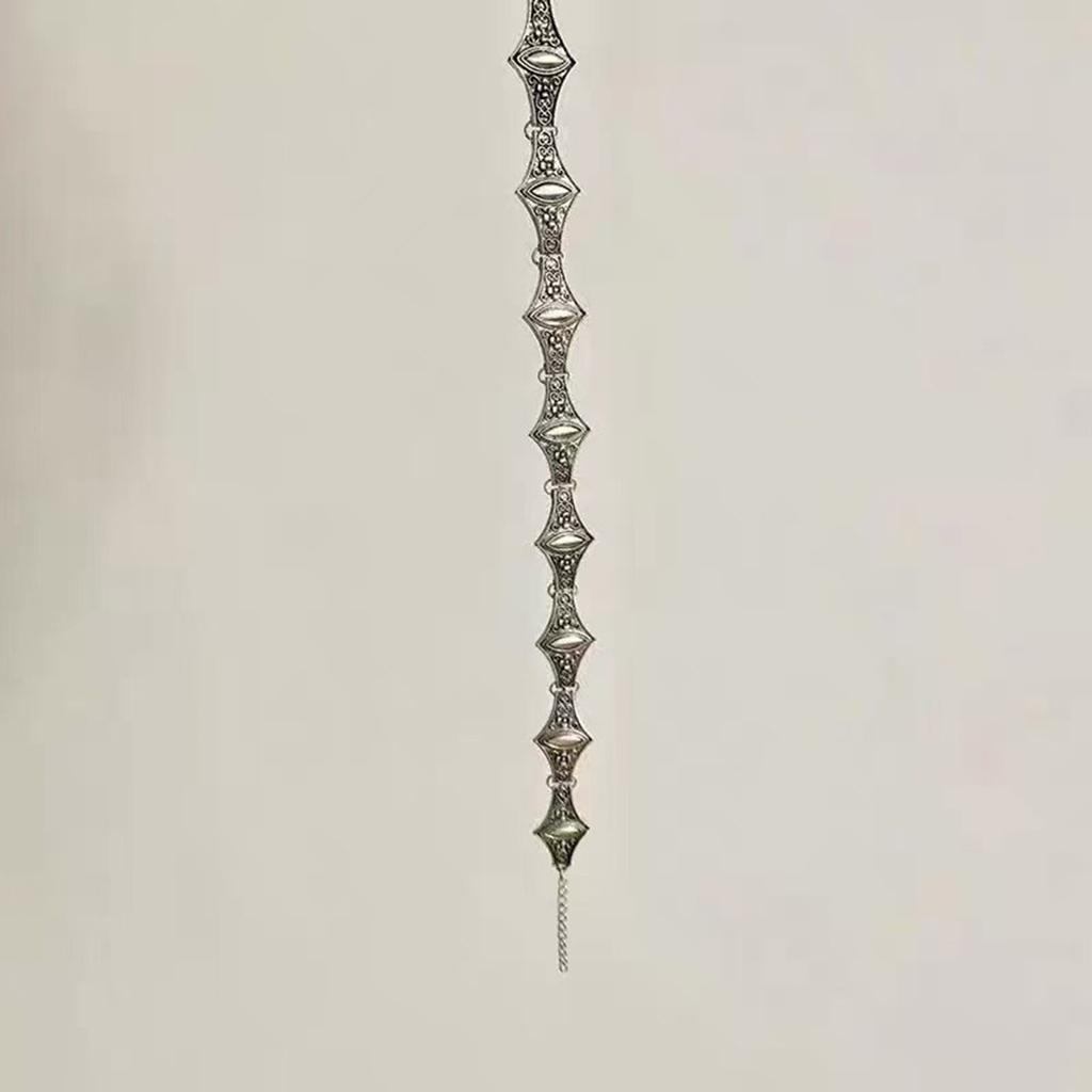 Handgefertigte Vintage Böhmische Kurzkette mit Antik-Finish, Verstellbare Länge, Halskette für Lagenlooks