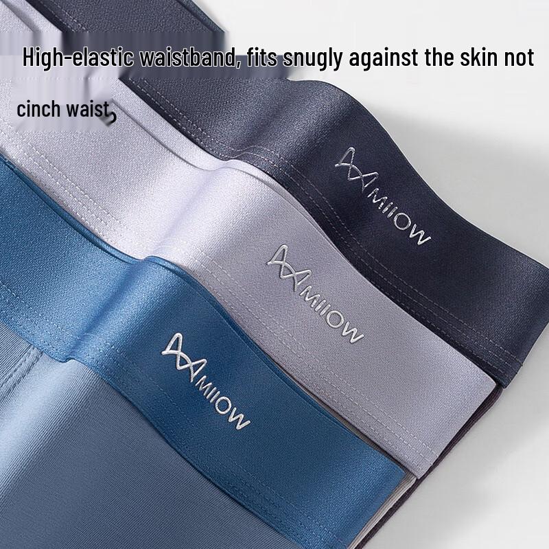 MIIOW Men's 10A Antibacterial Boxer Briefs (4-Pack)