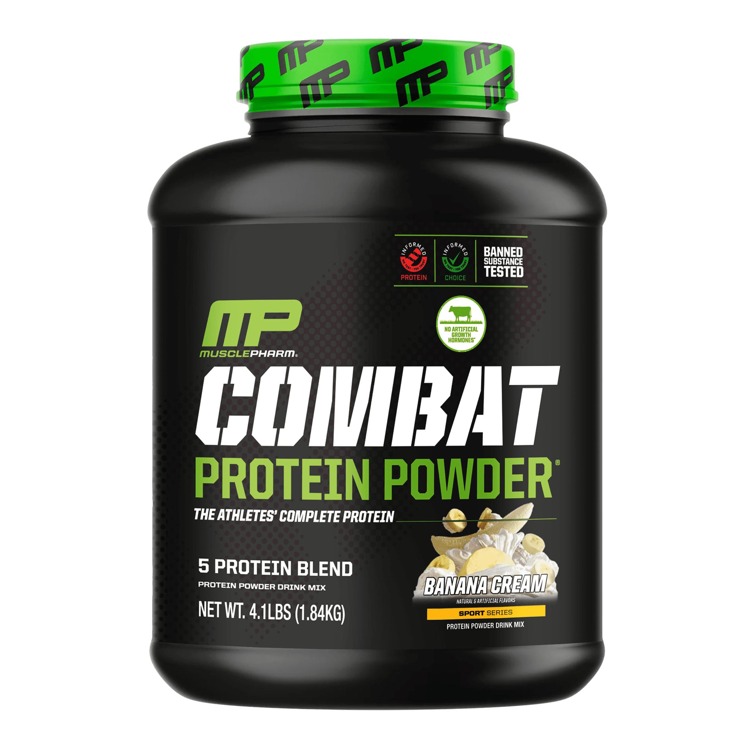 

MusclePharm, Combat Protein Powder, Banana Cream, 4 lb (1,81 kg)