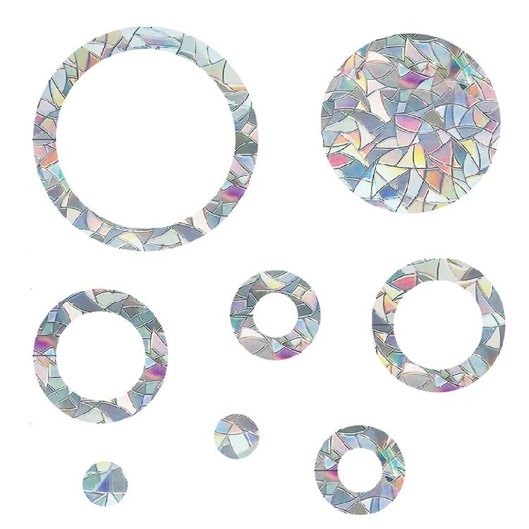 

Anti-collision Bird Deterrent Window Stickers in the Shape of Rings Circles