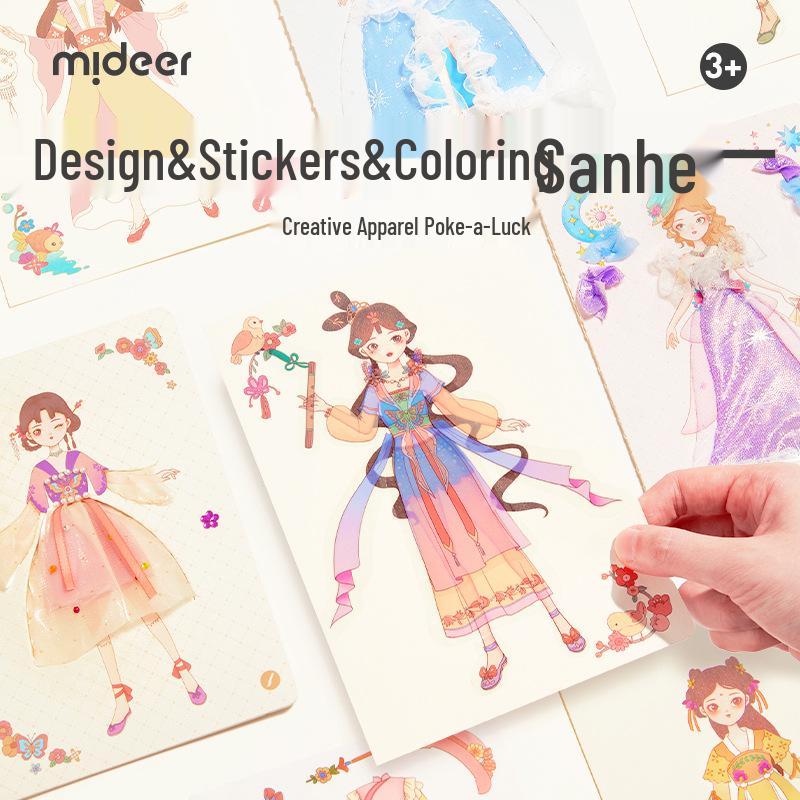

Книга наклеек «Принцесса MiDeer»: Мультяшная забавная серия для DIY коллажной декорации.