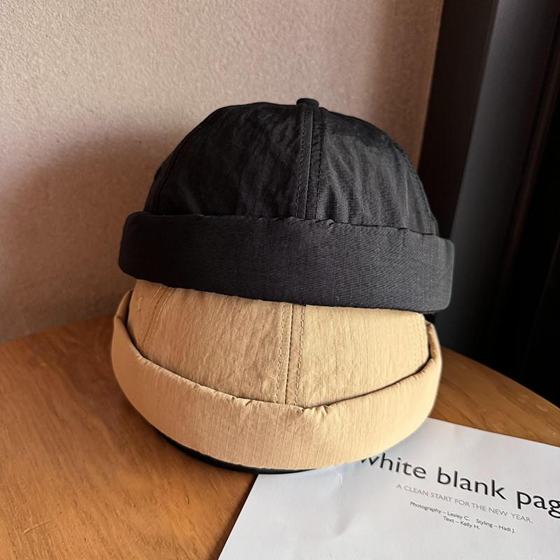 Color Fashion Solid Letter Decoration Neutral Casual Dome Hat Autumn For