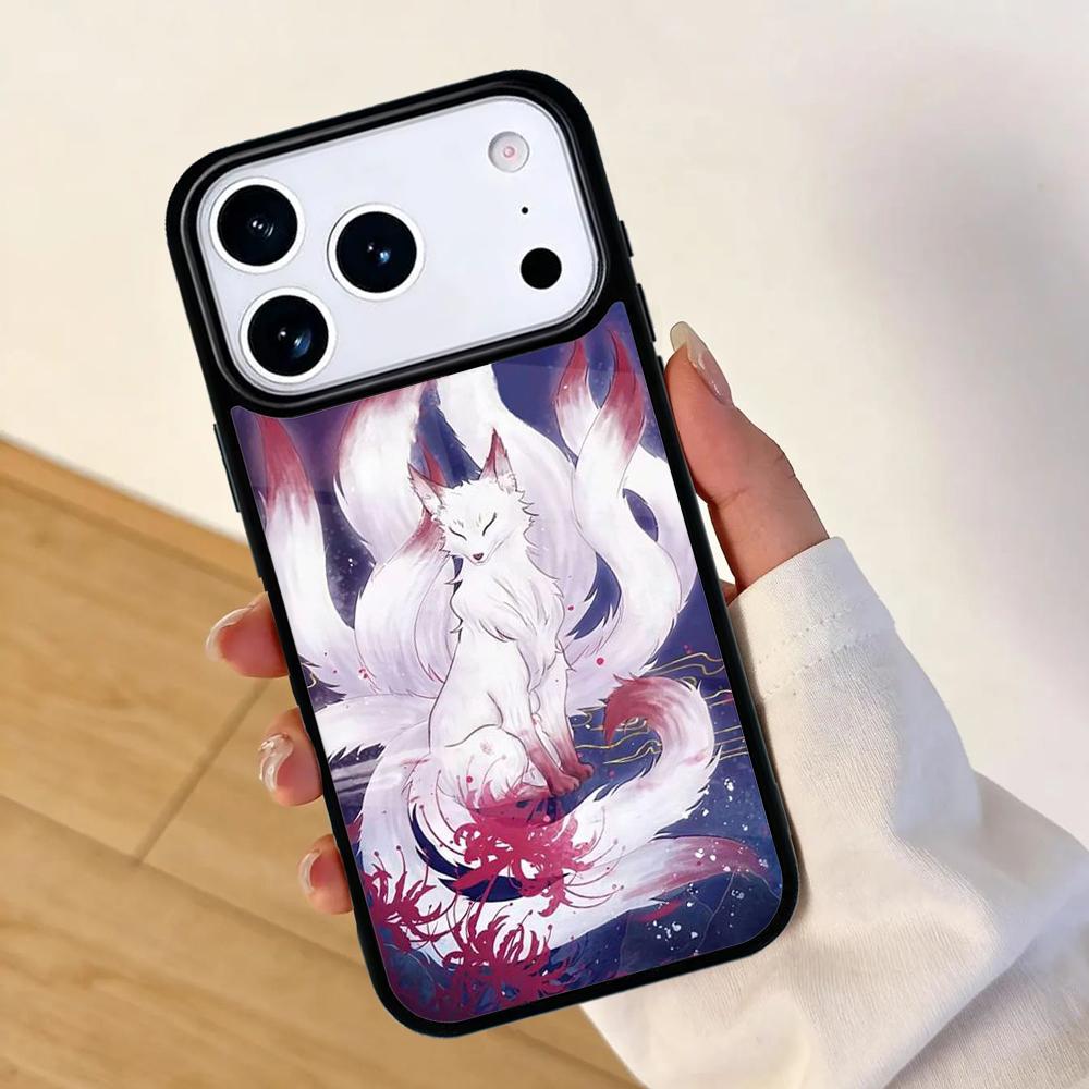 Anime Fox Mobile Phone Case for IPhone 17 AIR 16pro Max 15 14 13 12 11 Bumper Cover