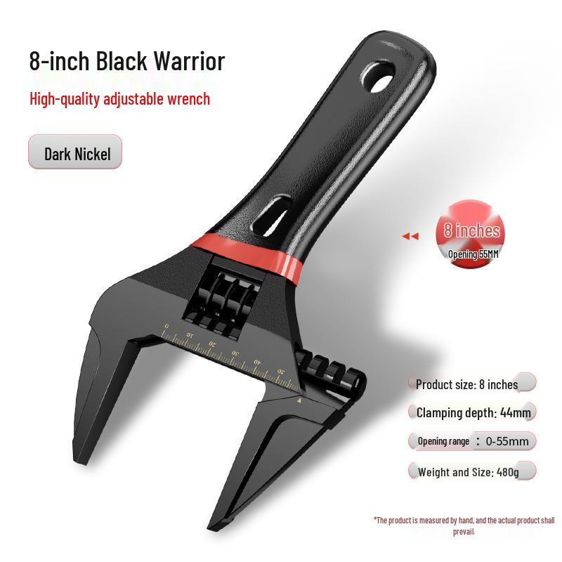 Heavy-Duty Adjustable Wrench Set: Large Opening & Multifunctional Small Wrenches