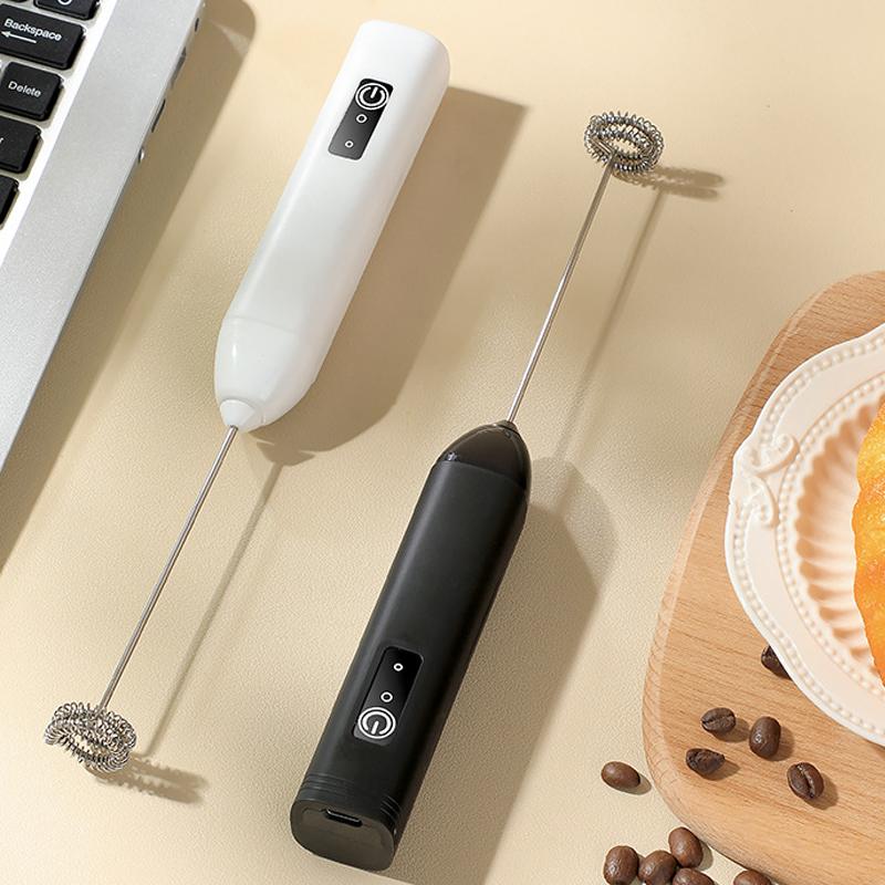 MINI Napěňovač kávy USB dobíjecí 3 rychlosti Pěnovač Káva Mléko Mixér Elektrická rukojeť Šlehač Vajíček Horké kuchyňské náčiní
