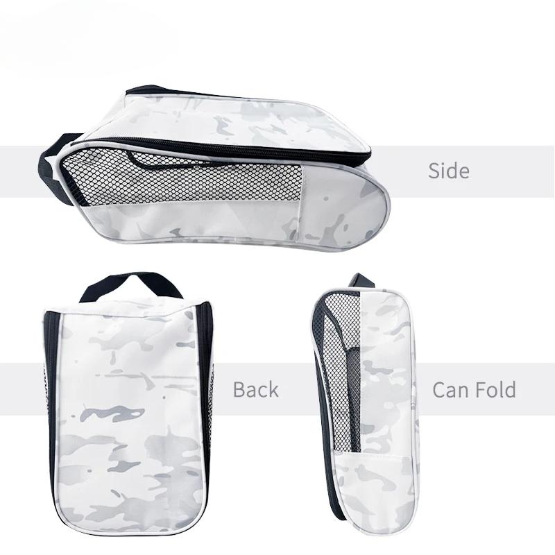 1Pcs Golf Shoes Bag Portable Zipped Sports Bag Shoe Case Breathable Golf Shoe Bag - Zippered Shoe Carrier Bags Case Pocket Pouch