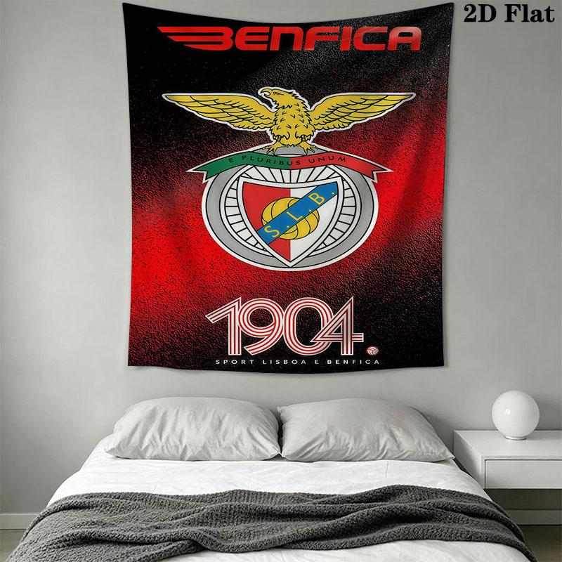 S.L. Benfica LOGO Wall Hanging Printed Fabric Blanket Decorative Tapestries for Bedroom Living Room Home Decor