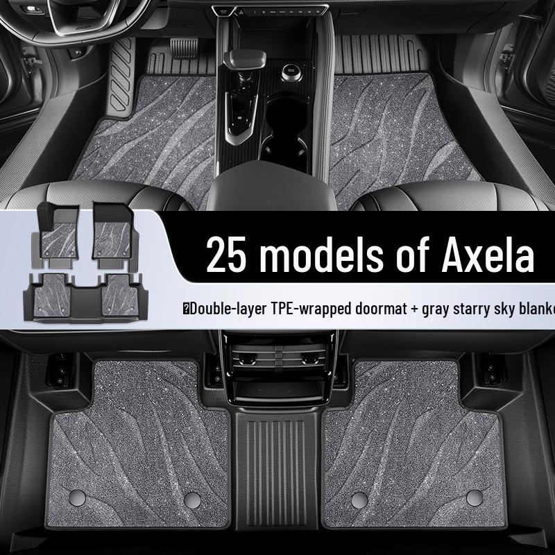 Mazda 3 Axela TPE Full Surround Floor Mats - 3-Piece Interior Decoration Set (25)