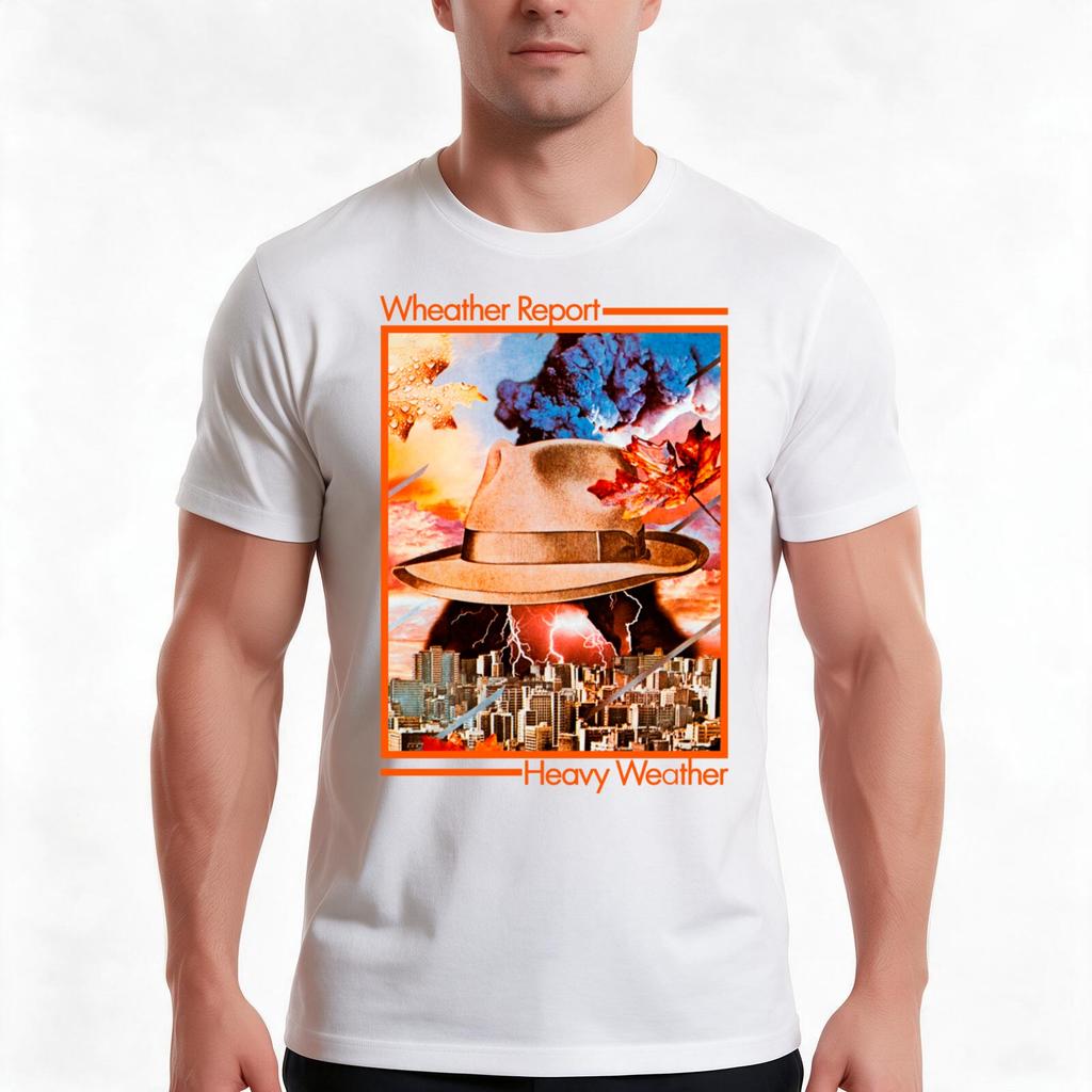 Heavy Weather By Weather Report Tshirt Summer Casual Cotton Tee Oversized Streetwear Tops Vintage Graphic Print 100 Cotton