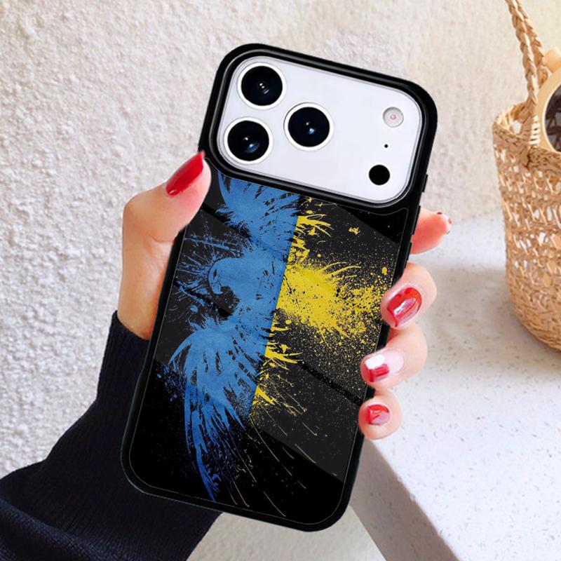 U-kraine Flag Phone Case For iPhone 17 Air 16 15 14 13 12 11 Pro Max Plus