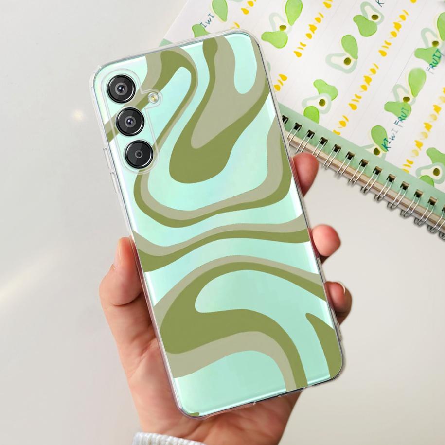 For Samsung Galaxy M15 5G Case SM-M156B Luxury Marble Clear Silicone Soft TPU Phone Cover For Samsung Galaxy F15 5G