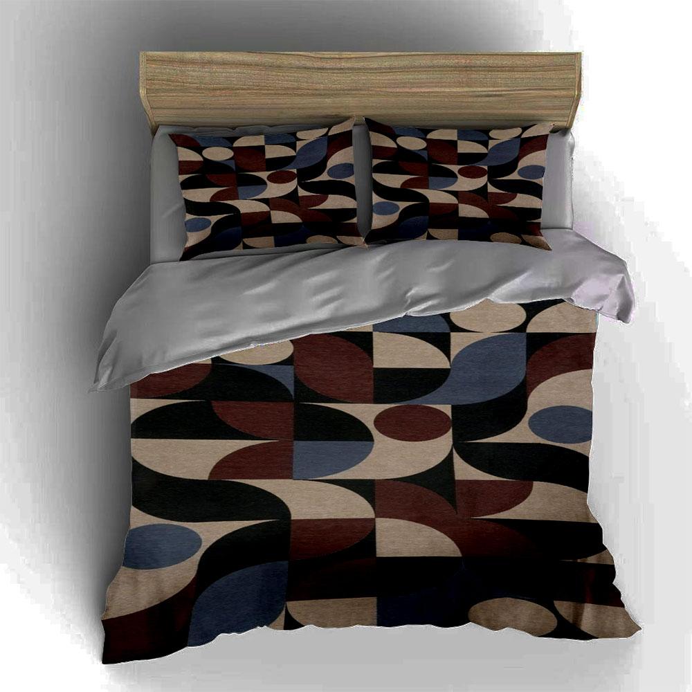 Geometric Abstract Shapes. Bedding Duvet Cover Sets Duvet Covers Pillowcases Gifts (1 * Duvet Cover 2 * Pillowcases, Without Duvet Insert)