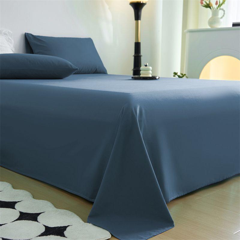 New Ins Minimalist Bed Sheet, Skin-friendly Anti-pilling Bedding for Home & Dormitory, Single Double Size
