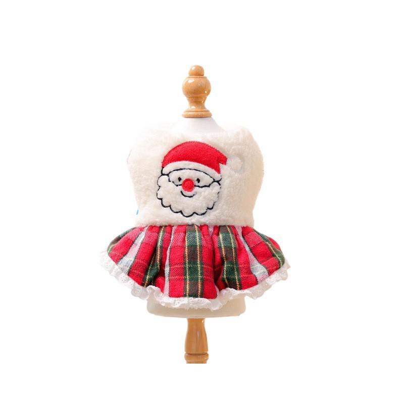 Pet Circle Dog Winter Costume Small Breed Puppy Christmas Santa Outfit Cotton Dress Dogs