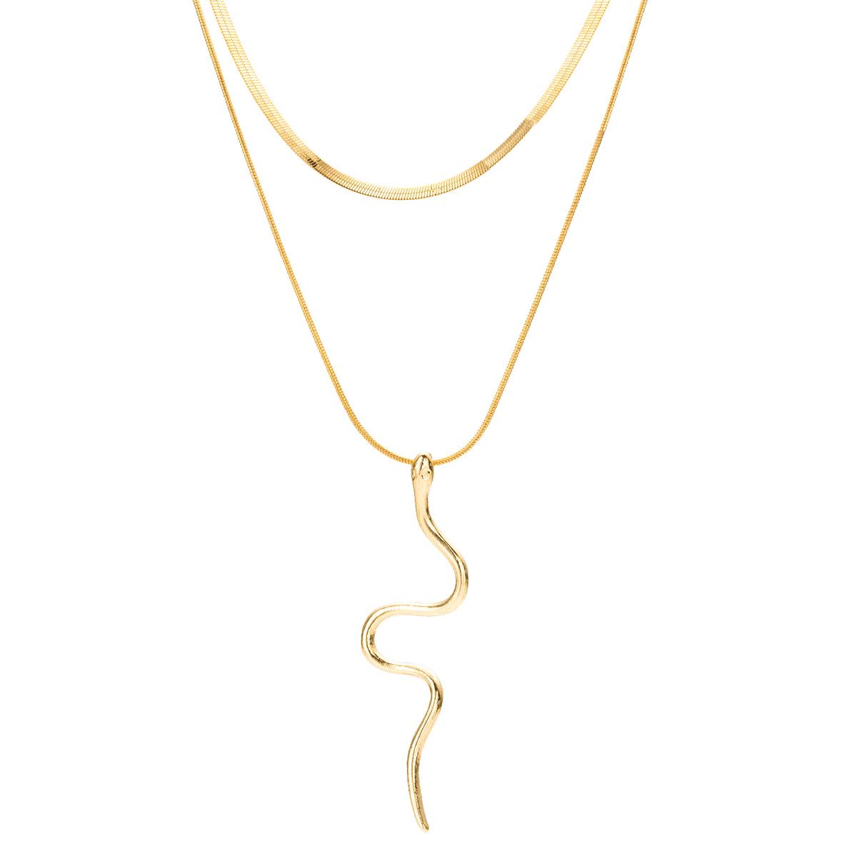 

Ожерелье с подвеской в виде змеи, панк-цепочка на шею для женщин, праздничные ювелирные подарки