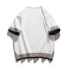 Men's Large Short-Sleeve Color-Block Fake Three-Piece Trendy Top